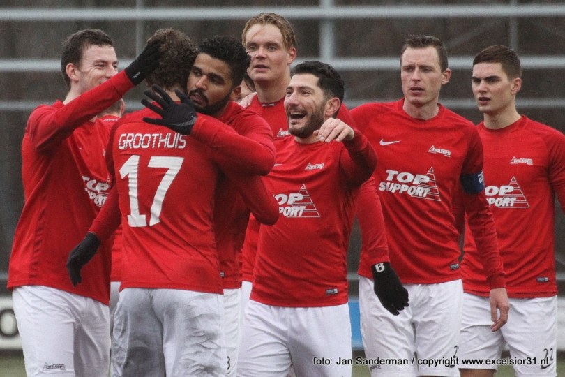 Foto bij Excelsior'31 scoort er lustig op los tegen Quick'20 (5-1)