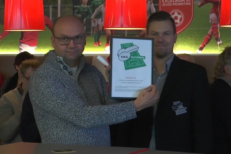 Foto bij Excelsior'31 winnaar SNO enqu&ecirc;te 2017/2018