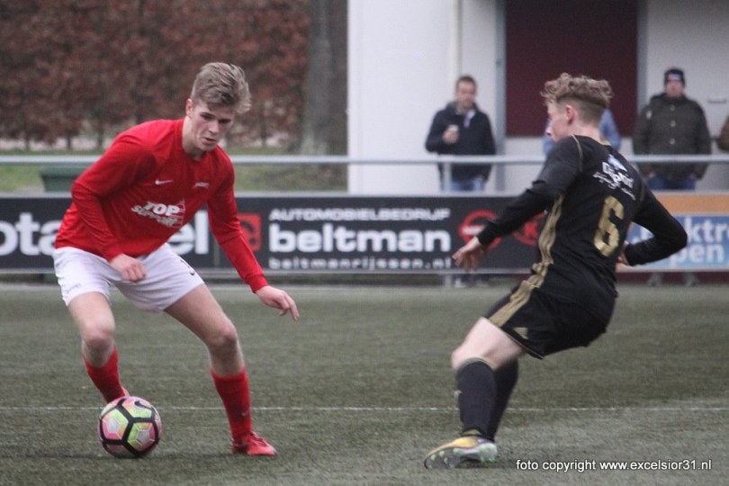 Foto bij Jong Excelsior'31 plaatst zich voor kwartfinale Tukker Cup