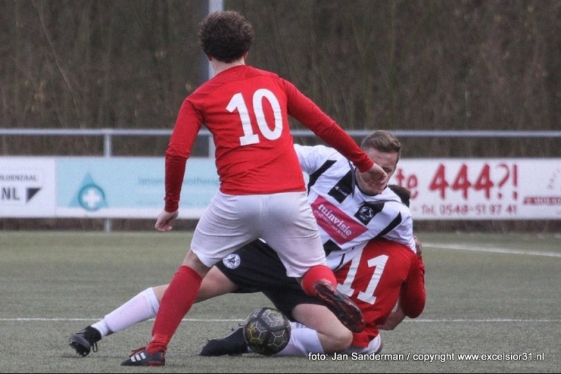 Foto bij Excelsior'31 2 uitgeschakeld in bekertoernooi na nederlaag tegen Enter Vooruit 2