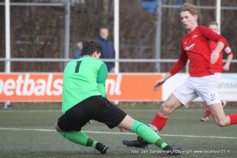 Foto bij Excelsior'31 2 uitgeschakeld in bekertoernooi na nederlaag tegen Enter Vooruit 2