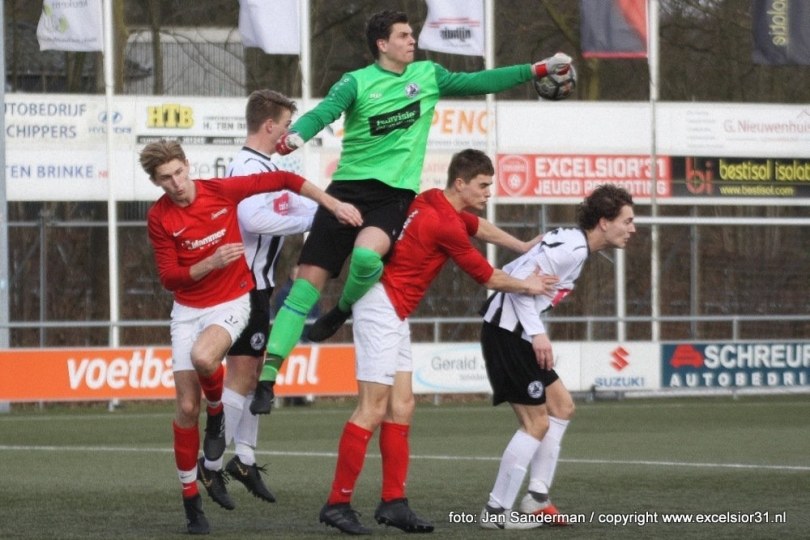 Foto bij Excelsior'31 2 uitgeschakeld in bekertoernooi na nederlaag tegen Enter Vooruit 2