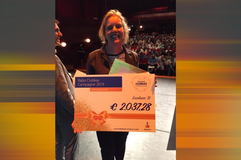 Foto bij Excelsior'31 haalt &euro;2.037,28 op met Rabo Clubkas Campagne