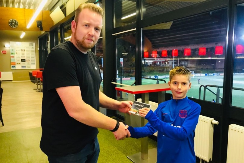 Foto bij Huub ter Haar speler van de maand oktober