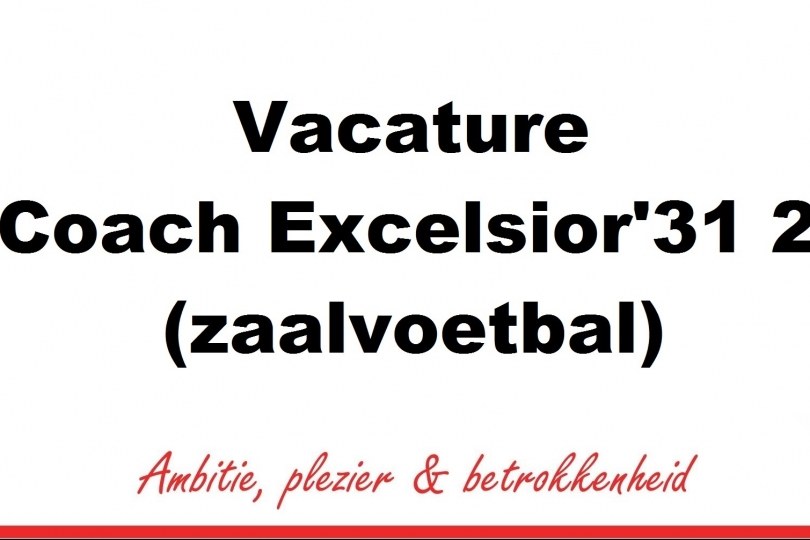 Foto bij Vacature coach Excelsior’31 2 (zaalvoetbal)