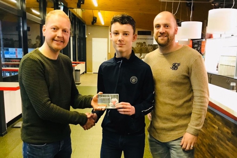 Foto bij Milan Borkent speler van de maand januari