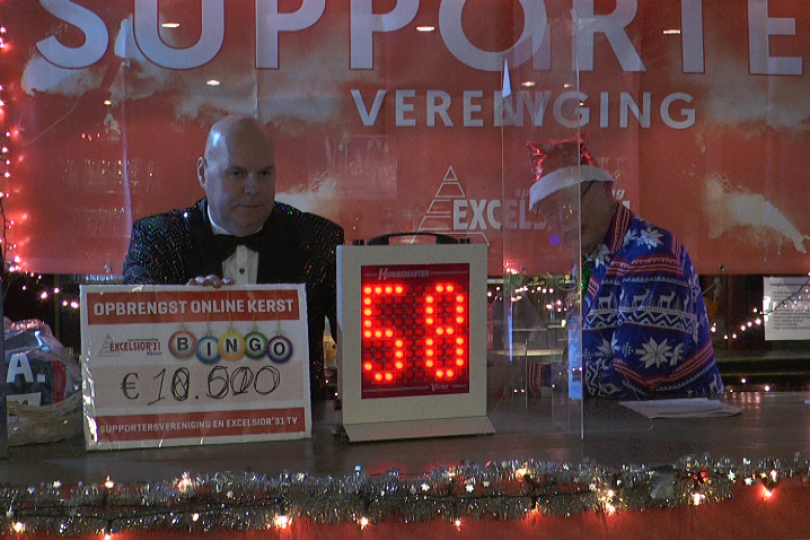 Foto bij Online KerstBingo levert &euro;10.000,- op voor de club