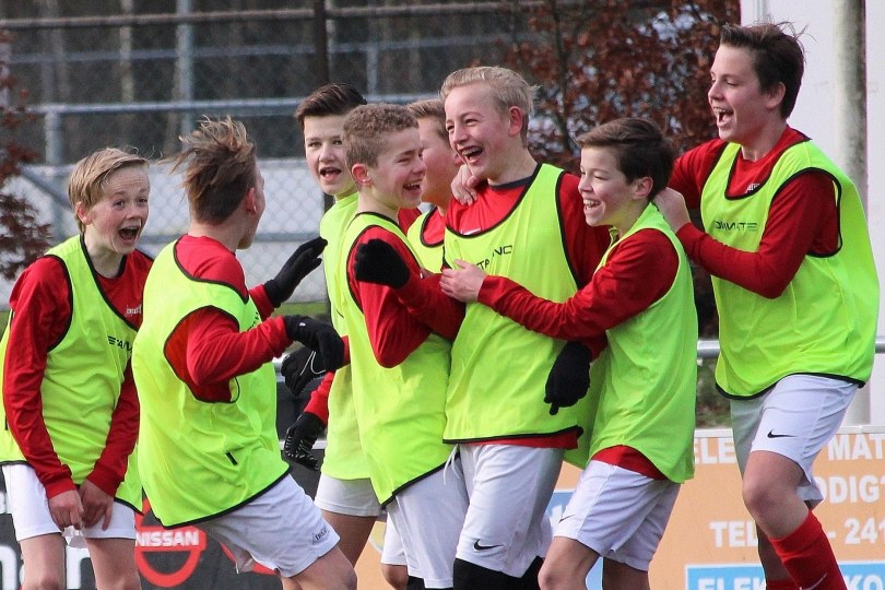 Foto bij Foto's onderlinge oefenduels zaterdag 30 januari