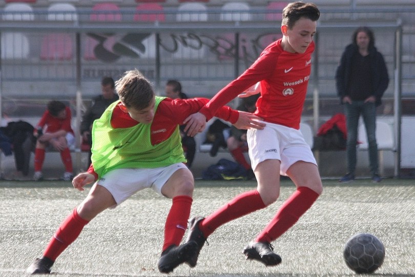 Foto bij Foto's onderlinge oefenduels zaterdag 27 februari