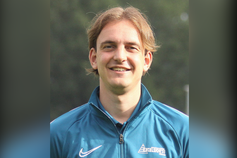 Foto bij Pim Weijers ook komend seizoen trainer Excelsior'31 JO14-1