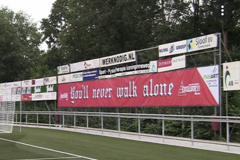 Foto bij Unieke kans voor Excelsioren: je naam op het nieuwe spandoek achter het doel!