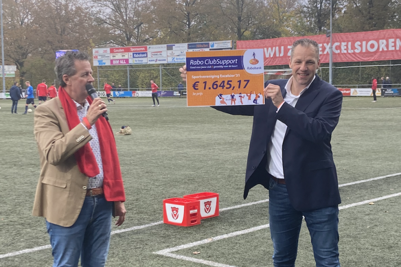Foto bij Rabo ClubSupport actie levert €1645,17 op voor Excelsior'31