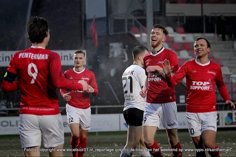 Foto bij Gedecideerd Excelsior’31 rekent af met ACV Assen (3-0)