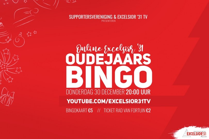 Foto bij Donderdag 30 december: Online Excelsior'31 Oudejaarsbingo