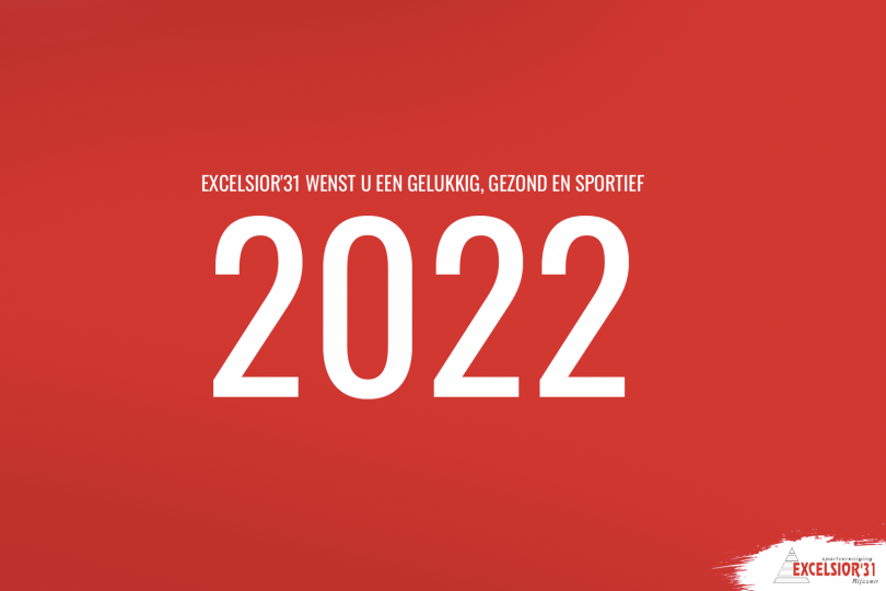 Foto bij Excelsior'31 wenst u een gelukkig, gezond en sportief 2022 toe!