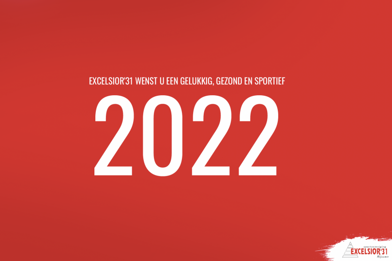 Foto bij Excelsior'31 wenst u een gelukkig, gezond en sportief 2022&nbsp;toe!