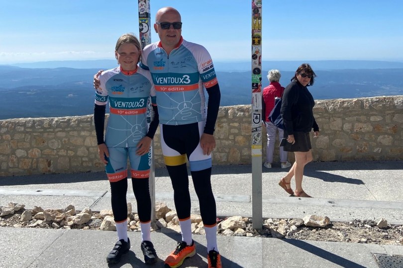 Foto bij Rinske Strokap (MO15-1) beklimt Ventoux voor hersentumorfonds