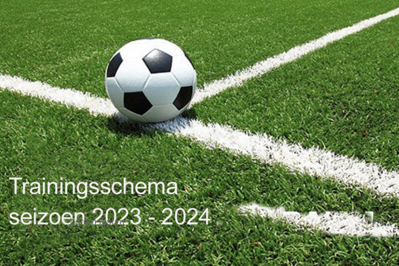 Foto bij Trainingsschema seizoen 2023 - 2024 vanaf maandag 28 augustus