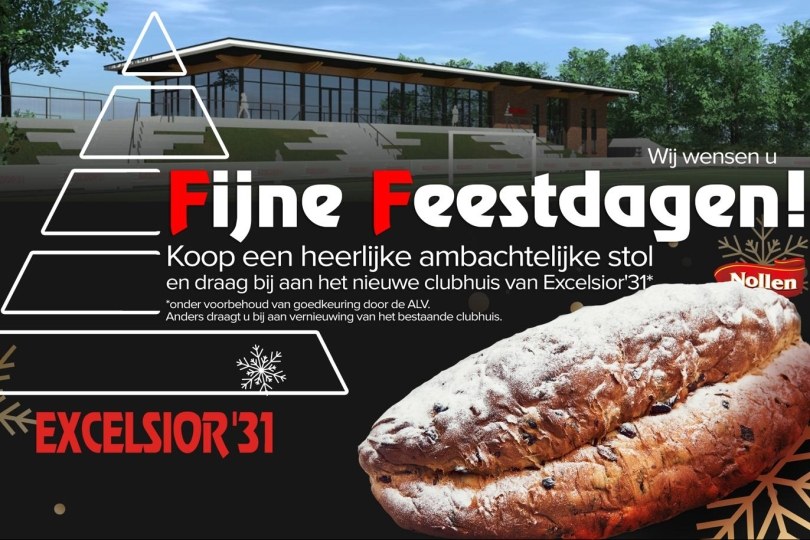 Foto bij Laatste kans! Kerststollenactie bij Excelsior'31