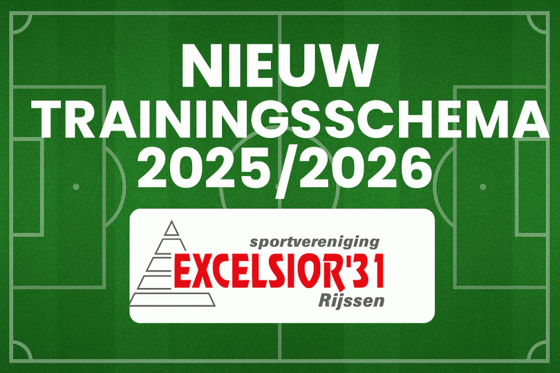 Foto bij Trainingsschema seizoen 2025-2026