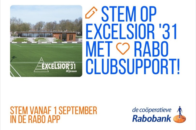 Foto bij Rabo ClubSupport: stem mee voor ons nieuwe clubhuis!