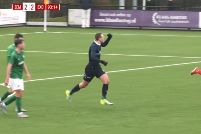 Foto bij Doelman Reimink redt Excelsior'31 met kopgoal tegen Eemdijk (2-2)