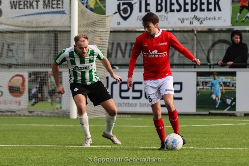 Foto bij Slotoffensief Excelsior&rsquo;31 levert net geen punt op bij SC Genemuiden (2-1)