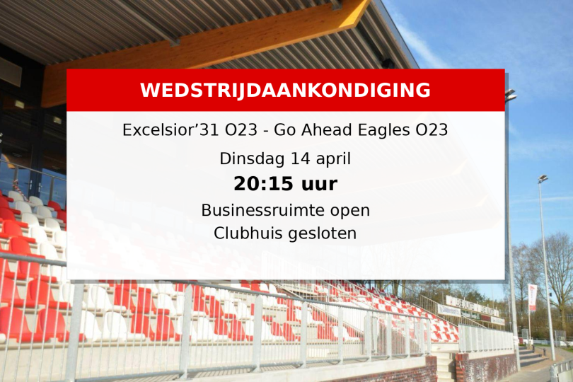 Foto bij Dinsdag 14 maart 20:15 uur: Excelsior'31 023 - Go Ahead Eagles 023