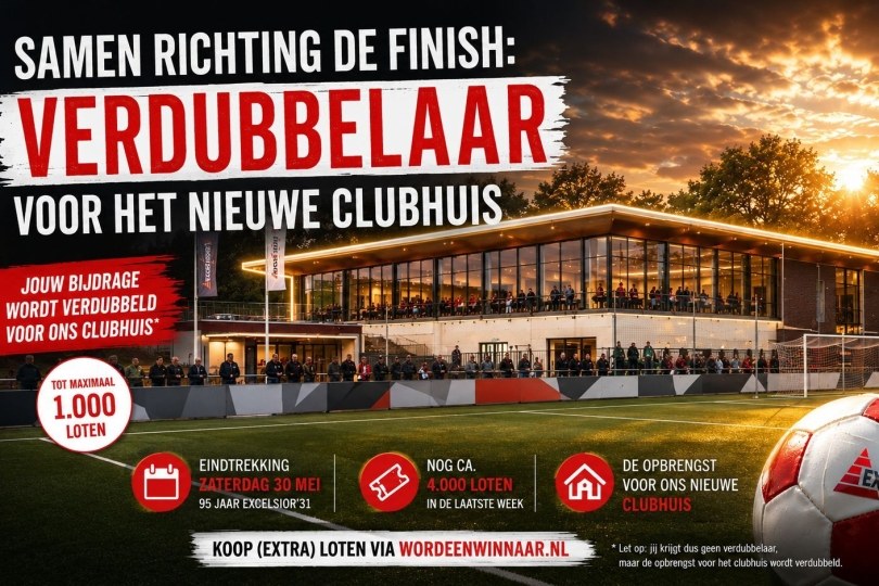 Foto bij Samen richting de finish: verdubbelaar voor het nieuwe clubhuis