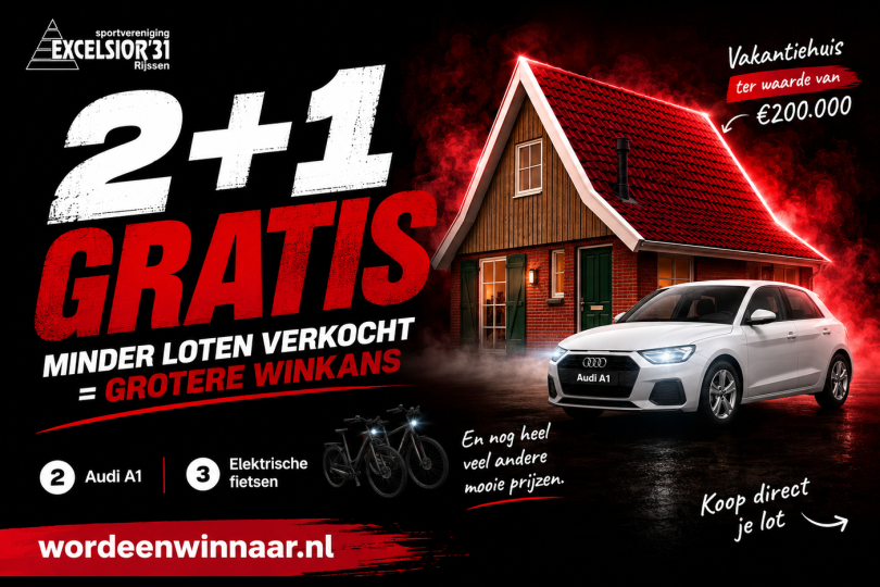 Foto bij Minder loten verkocht, grotere kans op het vakantiehuis