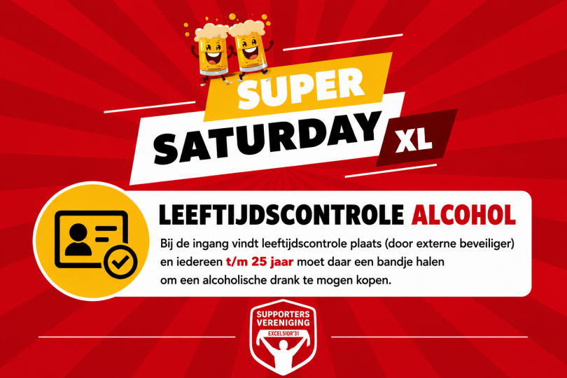Foto bij Belangrijke informatie Super Saturday XL