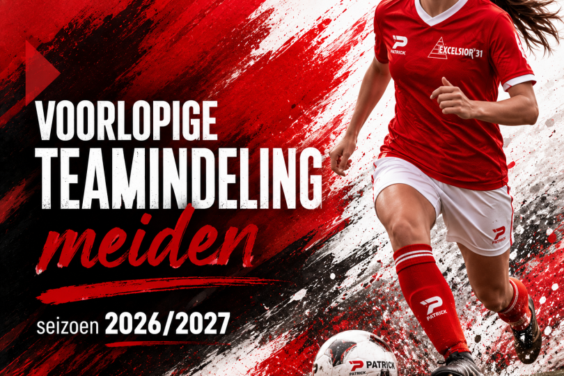 Foto bij Voorlopige teamindeling meiden/damesteams seizoen 2026-2027