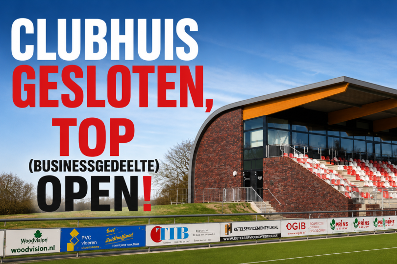 Foto bij Clubhuisvoorziening verplaatst naar de TOP (businessruimte)