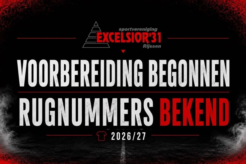 Foto bij Selectie compleet: Excelsior&rsquo;31 gestart met voorbereiding op seizoen 2026/2027