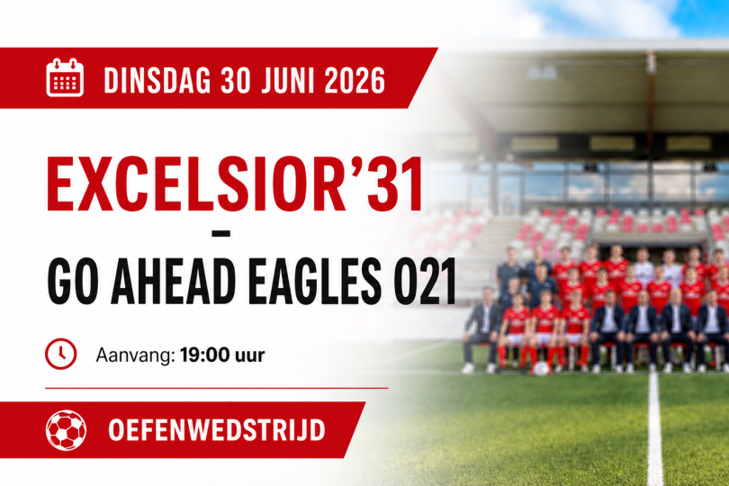 Foto bij Dinsdag 30 juni 19:00 uur: Excelsior'31 - Go Ahead Eagles 021 (OEFEN)