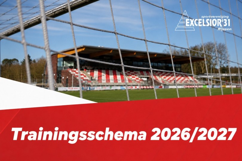 Foto bij Trainingsschema seizoen 2026/2027