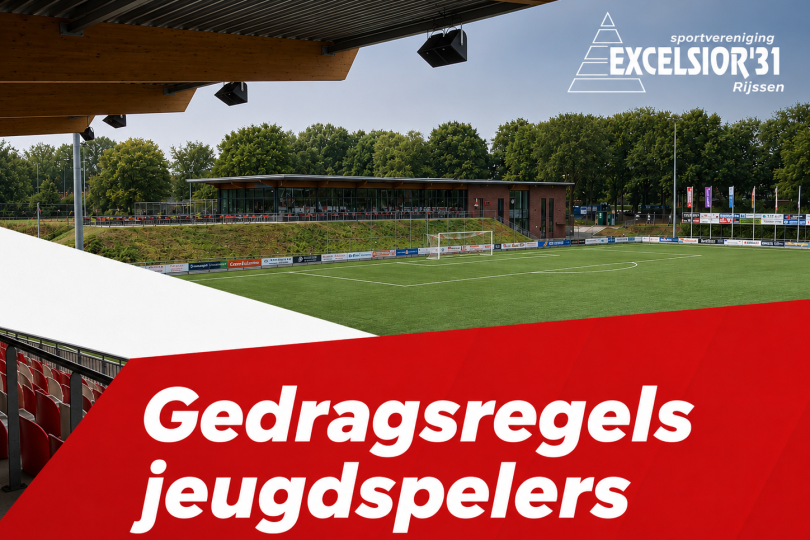 Foto bij Gedragsregels jeugd Excelsior&rsquo;31 seizoen 2026/2027