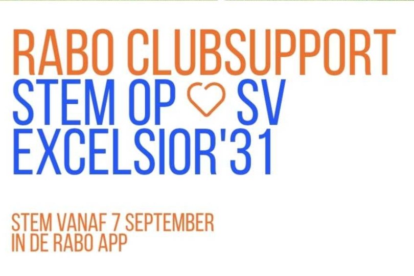Foto bij Stem op Excelsior'31 via Rabo ClubSupport!