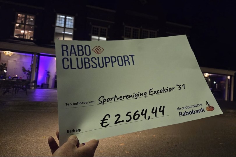 Foto bij Mooie opbrengst Rabo ClubSupport voor Excelsior&rsquo;31