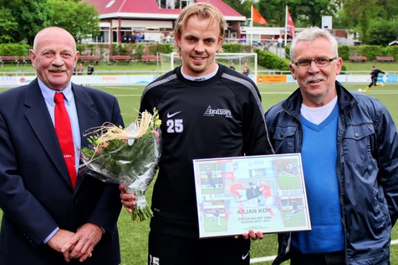 Foto bij Arjan Kok (naast 2e bij de Twentse verkiezing) tevens Excelsior's beste