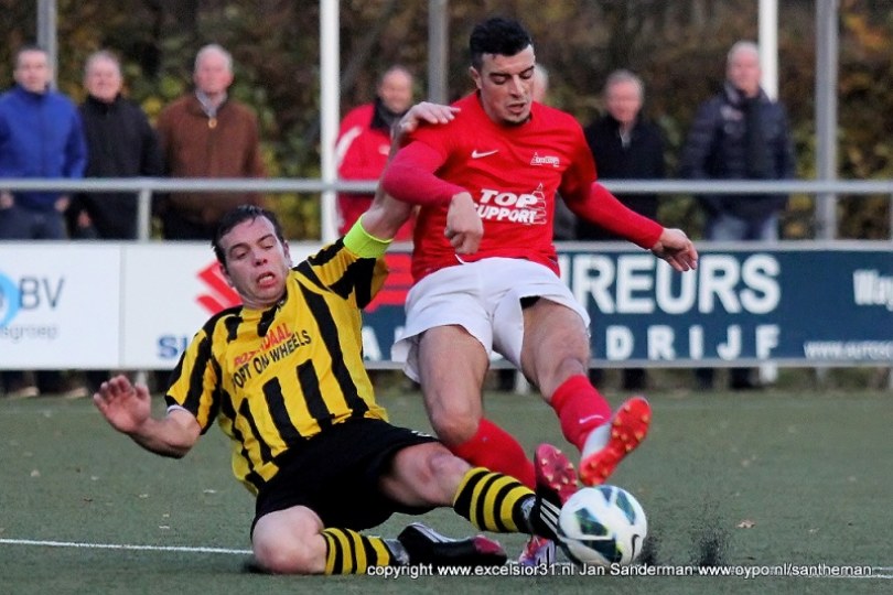Foto bij Publiek grote winnaar bij spektakelstuk tussen Excelsior'31 en DVS'33 (1-1)