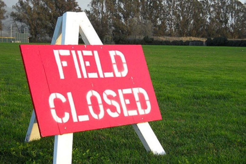 Foto bij Vanaf dinsdag alleen training op veld 7 en kunstgrasvelden