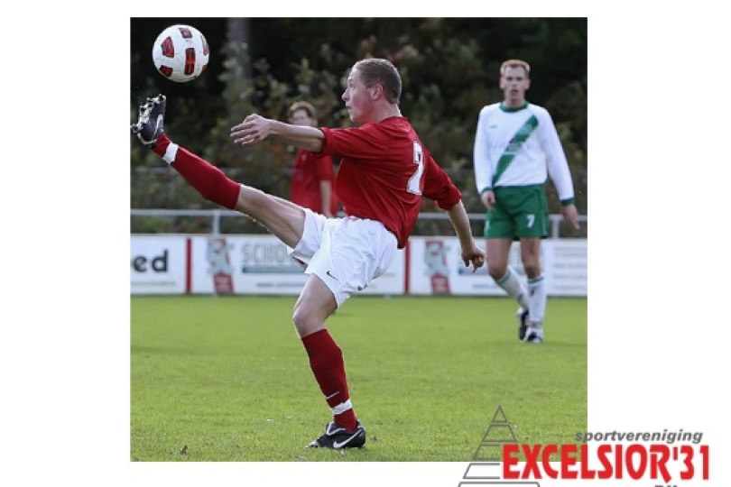 Foto bij Excelsior'31 2 met 10 man onderuit bij VVOG (knappe winst 3e op GAK 2)