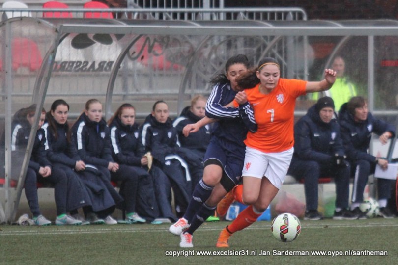 Foto bij Oranje Vrouwen <17 in blessuretijd langs Westfalen (samenvatting geplaatst)