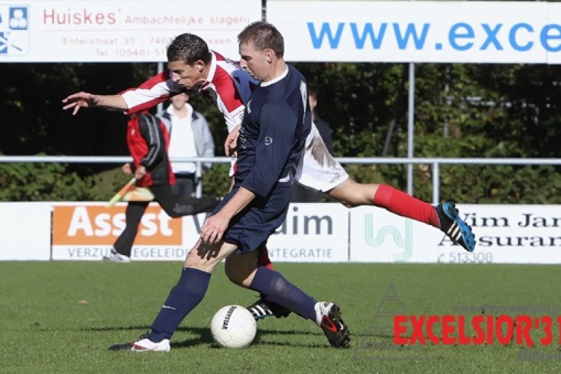 Foto bij Excelsior'31 2 maakt het zich onnodig moeilijk tegen DTS'35 2 (3e elftal verstevigt koppositie)