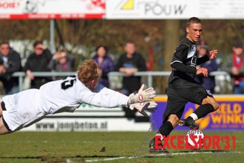 Foto bij Doelman Arjan Kok twee jaar langer bij Excelsior'31
